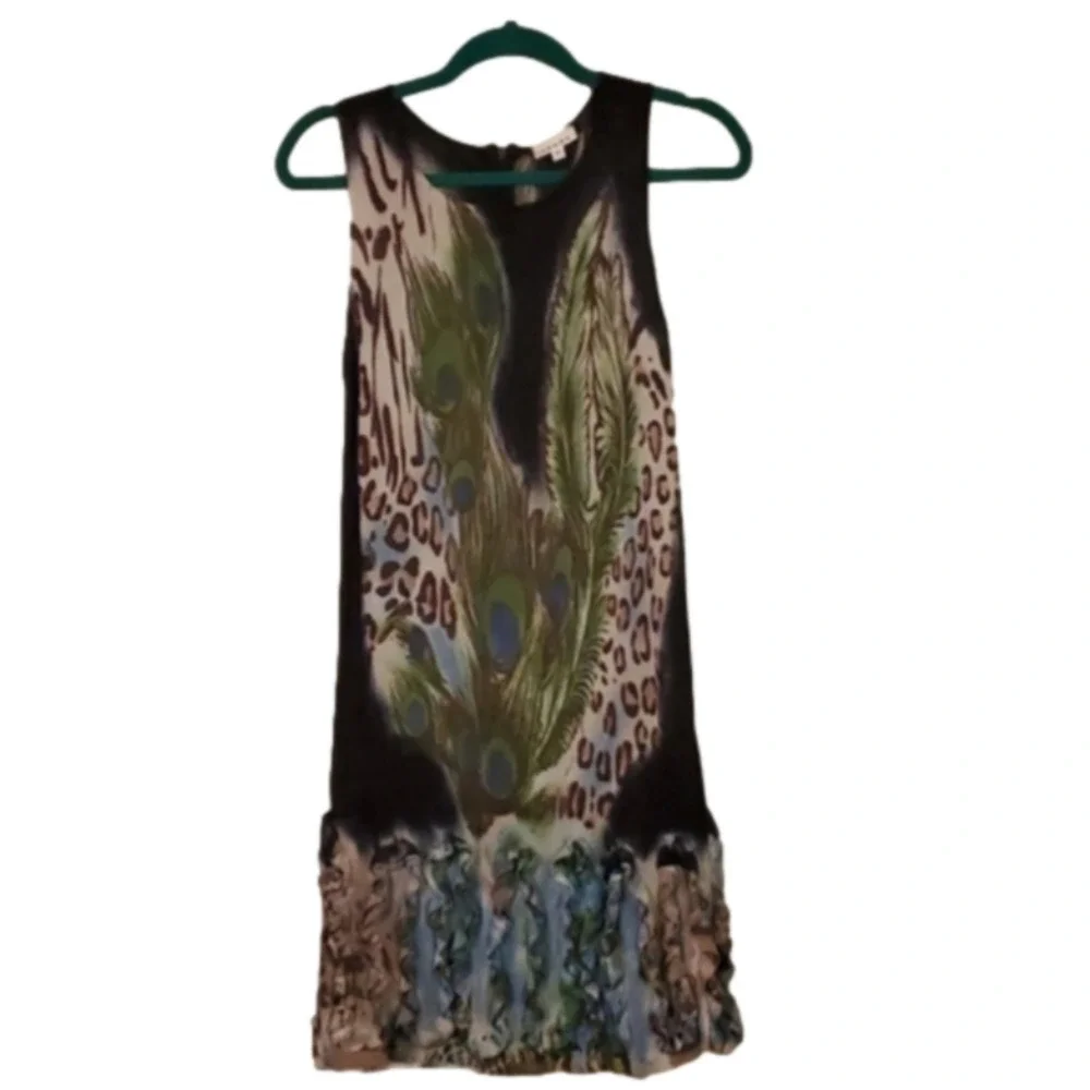 adore Peacock Dress Size Small - Picture 1 of 7